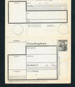 Österreich Ganzsache Autrags - Postanweisung AKB 3a ungebraucht - fleckig