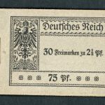 Deutsches Reich Markenheftchen 6a postfrisch vollständig