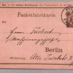 Brief - Privat Stadtpost - Berlin Packetfahrt Karte - gelaufen 1895