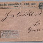 Brief - Privat Stadtpost - Berlin Packetfahrt Brief - Export Handel Adressbuch