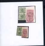 Kamerun Vorläufer Briefstück - 2x MiNr. V37c + 2x V46c - Victoria 3-10-1895