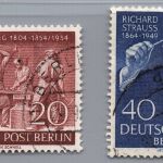 Berlin Michel-Nr. 124 + 125 gestempelt