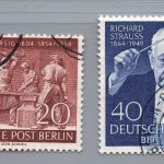 Berlin Michel-Nr. 124 + 125 gestempelt