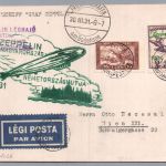 Graf Zeppelin Brief Budapest Ungarn 1931 nach Wien Österreich + geprüft