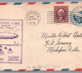 USA Zeppelin Akron Beleg - Tactical Training Mail US Navy 1932