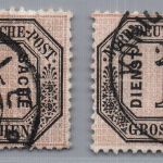 Norddeutscher Bund Michel-Nr. 4 LOT Dienstmarken gestempelt