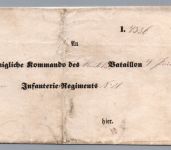 Preussen Feldpost Vordruck Brief vom Kriegsgericht