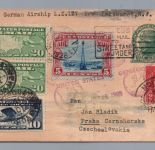 Zeppelin Beleg USA First Flight Airmail 1928 - New York nach Prag