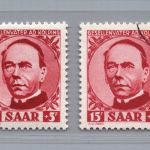 Saarland Michel Nummer 289 postfrisch + gestempelt