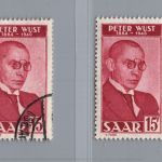 Saarland Michel Nummer 290 postfrisch + gestempelt