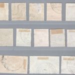 Saarland Michel Nummer 226 ZII - 238 ZII gestempelt