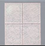 Saarland Michel Nummer 380 Viererblock gestempelt