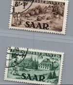 Saarland Michel Nummer 262 + 263 gestempelt + geprüft