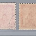 Saarland Michel Nummer 260 + 261 postfrisch + gestempelt