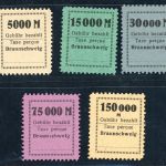 Lokalausgaben Braunschweig Gebührenzettel Firma Behrens ungebraucht 1923