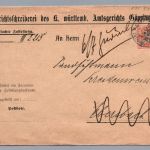 Württemberg Dienst Brief Amtsgericht - Göppingen nach Ebersbach 1906