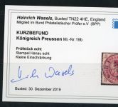 Preußen Michel Nummer 19b gestempelt Hanau , Befund
