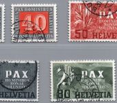 Schweiz Michel-Nr. 450 - 454 gestempelt
