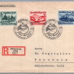 DR Brief Einschreiben Nürburgring Eifel Rennen 1939 nach Mannheim