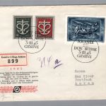 Schweiz Michel Nummer 445 Mischfrankatur 3.3.1945