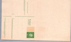 Bund Heuss Ganzsache Postkarte P45 I mit Antwortkarte ungebraucht