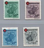 Franz. Zone Rheinland Pfalz Michel Nummer 42 A - 45 A postfrisch