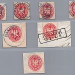 Preussen Michel-Nr. 16 Lot Stempel + Farben gestempelt