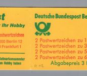 Berlin Markenheftchen 12 I, Plattenfehler postfrisch