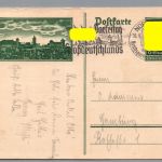 Ganzsache Dt. Reich - Sonderpostkarte Nürnberg P272 mit Maschinenstempel