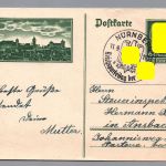 Ganzsache Dt. Reich - Sonderpostkarte Nürnberg P272 mit Sonderstempel Nürnberg