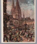 Ganzsache Dt. Reich - P276 Karneval Köln mit Maschinen Stempel Köln