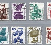 Bund Michel Nummer 694 ARa - 703 ARa gestempelt