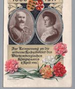 Ganzsache Zur Erinnerung Hochzeit Württemberg 1886 - 1911