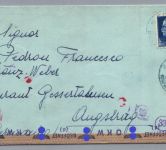 Italien Zensur Brief nach Augsburg 1941