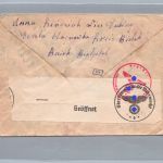Deutsches Reich Osten Bialystok nach Genf Schweiz 1942 + Zensur
