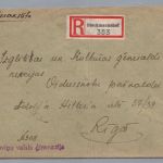 Deutsches Reich Osten Einschreiben Stockmannshof Plavinas nach Riga 1943