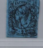 Sachsen Michel Nummer 10 gestempelt