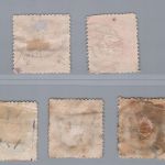 Sachsen Michel Nummer 15 - 19 gestempelt