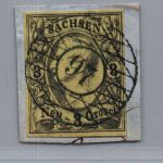 Sachsen Michel Nummer 11 gestempelt