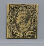 Sachsen Michel Nummer 11 gestempelt