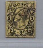 Sachsen Michel Nummer 11 gestempelt