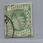 Sachsen Michel Nummer 2 II gestempelt