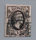 Sachsen Michel Nummer 4 gestempelt