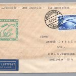 Zeppelin Beleg Graf Zeppelin Nordlandfahrt 1930 nach Oslo Norwegen
