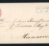 Hannover Ganzsache Dannenberg nach Hannover