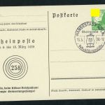 Ganzsache Rheinposta 1938 mit Sonderstempel Köln