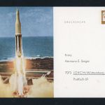 Bund Privatganzsache "Sieger" Weltraum , Rakete ungebraucht