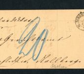 Behändigungsschein 1878 Burkhardtsdorf Sachsen