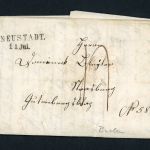 Vorphila Brief Neustadt Baden 1853