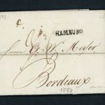 Vorphilatelie Brief Hamburg nach Bordeaux 1797